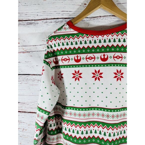 Star Wars Ugly Christmas Sweatshirt Darth Vader Storm Troopers Unisex Medium - Picture 10 of 14